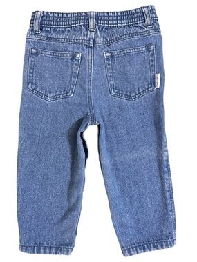 Vintage Paddington Baby Denim Jeans 24M Snap Leg 100% Cotton USA Style
